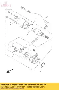 yamaha 5D78183G0000 snoer comp. - Onderkant