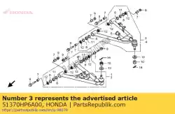 Qui puoi ordinare arm assy., r. Fr. Superiore da Honda , con numero parte 51370HP6A00: