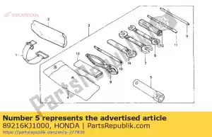 honda 89216KJ1000 chave inglesa, caixa (p21) - Lado inferior