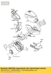 Aquí puede pedir marca zx900-a1 de Kawasaki , con el número de pieza 560181507: