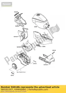 kawasaki 560181507 marca zx900-a1 - Lado inferior