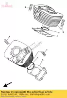 2UJ113200100, Yamaha, cilindro 2 yamaha  xv 250 1992 1994 1995 1996 1997 1998 1999 2017 2018 2019 2020 2021, Nuovo