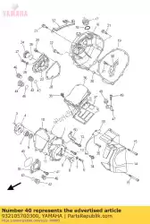 Aquí puede pedir junta tórica de Yamaha , con el número de pieza 932105700300: