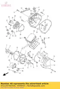 yamaha 932105700300 junta tórica - Lado inferior