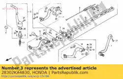 Here you can order the no description available at the moment from Honda, with part number 28302KA4830: