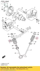 suzuki 1292103G00 spring,valve - Bottom side