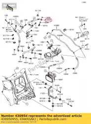 Tutaj możesz zamówić 01 hamulec w?? Owy, fr m/cyl. Od Kawasaki , z numerem części 430950955: