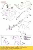 50307013000, KTM, brandstoftank cpl. 7,5 liter '98 ktm egs exc mxc sx 125 200 250 300 380 1997 1998 1999 2000, Nieuw