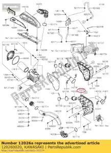 kawasaki 120260020 01 kamer, lh - Onderkant