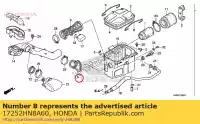 17252HN8A60, Honda, joint, conduit de filtre à air honda  trx 680 2006 2007 2008 2009 2010 2012 2017 2018 2019 2020, Nouveau