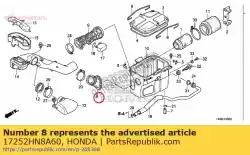 Here you can order the seal, air cleaner duct from Honda, with part number 17252HN8A60: