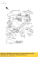 K391561701, Suzuki, almohadilla, tanque de combustible c suzuki vz 1600 2004 2005, Nuevo