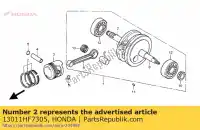 13011HF7305, Honda, zestaw pier?cieni, t?ok (std.) ( honda xr 70 1997 1998 1999, Nowy