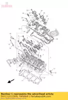 5VY111012000, Yamaha, cylinder head assy yamaha fz yzf r 1000 2004 2005 2006 2007 2008 2009 2010 2011 2012, New