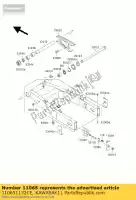 110651132CE, Kawasaki, kap, kettingspanner, si zr750-f1 kawasaki zr 750 1999 2001 2003, Nieuw