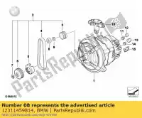 12311459814, BMW, tuerca hexagonal - m16x1,5 bmw  750 1000 1100 1200 1984 1985 1986 1987 1988 1989 1990 1991 1992 1993 1994 1995 1996 1997 1998 1999 2000 2001 2002 2003 2004, Nuevo