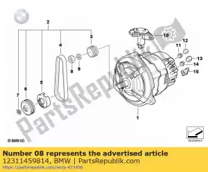 bmw 12311459814 hex nut - m16x1,5 - Bottom side