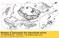 33700MFAD00, Honda, assy leggero., rr. combinazione honda cbf 1000 2006 2007 2008 2009 2010, Nuovo