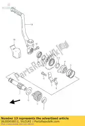 Qui puoi ordinare leva, calcio da Suzuki , con numero parte 2630002B12: