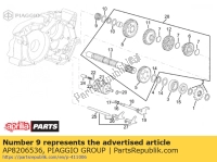 AP8206536, Aprilia, douille d'engrenage 13x20x13,5, Nouveau