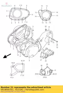 suzuki 0918006301 spacer, sec cove - Dół