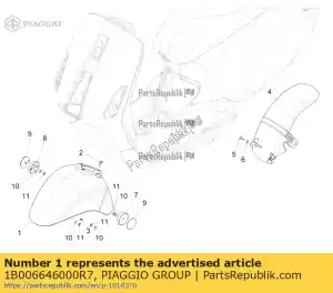 Piaggio Group 1B006646000R7 przedni b?otnik - Dół