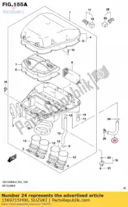 Suzuki 1369715H00 w??, zawór isc - Dół