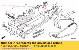 honda 40546KYJ900 tapa, extremo del basculante - Lado inferior