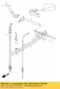 Suzuki 5611117G00 kierownica, r - Dół