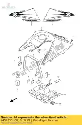 Ici, vous pouvez commander le coussin, carburant ta auprès de Suzuki , avec le numéro de pièce 4454333H00: