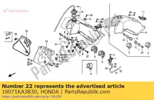 Honda 19071KA3830 sub, r rad shroud - Lado inferior