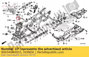 Honda 90654SA4003 zacisk, wi?zka przewodów, 6mm ( - Dół