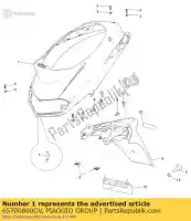 65700800GV, Piaggio Group, achterklep     , Nieuw