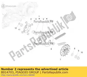 Piaggio Group B014703 roller contrast - Bottom side