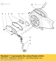 833792, Piaggio Group, rura dolotowa sas aprilia piaggio vespa  et liberty scarabeo zip 50 2001 2002 2003 2004 2005 2006 2007 2008 2009, Nowy