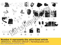 Ici, vous pouvez commander le support de batterie auprès de Piaggio Group , avec le numéro de pièce 2B002021: