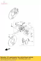 5B42580T0100, Yamaha, étrier assy (gauche) yamaha xtz yxr 450 660 700 750 1989 1990 1991 1992 1993 1994 1995 2004 2005 2006 2007 2008 2009 2011 2012 2013, Nouveau