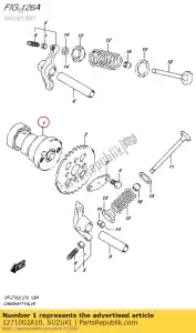 suzuki 1271002A10 nokkenas assy - Onderkant