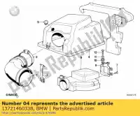 13721460338, BMW, parte superiore dell'alloggiamento del filtro dell'aria bmw  750 1000 1984 1985 1986 1987 1988 1989 1990 1991 1992 1993 1994 1995 1996, Nuovo