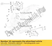 641105, Piaggio Group, Bij spoelsteunbeugel piaggio vespa carnaby gts gtv vespa gts zapm45100 zapm4520, rp8m45710,  zapm45200, zapm45202 zapm45201 zapm45300, zapm45301 zapm459l zapm459l, zapma39l zapma3300 zapma3301, rp8m4581, rp8m45711, rp8m45715, rp8m45712, rp8m45717, rp8m45716, rpbm45842, rp8m45, Nieuw