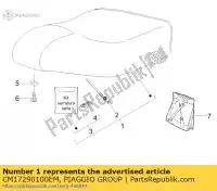 CM17290100EM, Piaggio Group, Asiento derbi piaggio liberty sonar 50 125 150 200 2006 2007 2008 2009, Nuevo