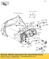 490161209, Kawasaki, couvercle-joint, lampe frontale zx1200-a1 kawasaki  er-6f gtr kle tr z zr zrx zx zxr 500 650 750 1000 1200 1400 2000 2001 2002 2003 2004 2005 2006 2007 2008 2009 2010 2011 2012 2013 2014 2015 2016 2017, Nouveau