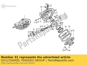 Piaggio Group GU12356400 veiligheids plaat - Onderkant