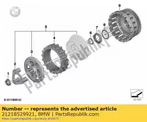 bmw 21218529921 arruela - 36,5x46x1 - Lado inferior