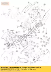 Ici, vous pouvez commander le spoiler de masque r / s auprès de KTM , avec le numéro de pièce 60308003000B1: