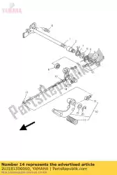 Aqui você pode pedir o montagem do eixo de mudança em Yamaha , com o número da peça 2UJ181300000: