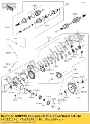 Tutaj możesz zamówić przek? Adnia sto? Kowa kvf400-a1 od Kawasaki , z numerem części 490221148: