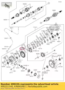 kawasaki 490221148 przek?adnia sto?kowa kvf400-a1 - Dół