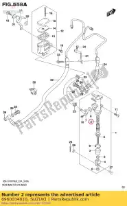 suzuki 6960034810 zuiger beker set, - Onderkant