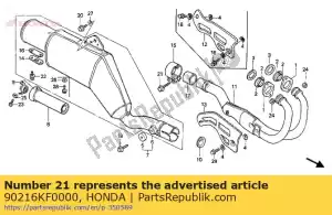 Honda 90216KF0000 bolt flng - Dół